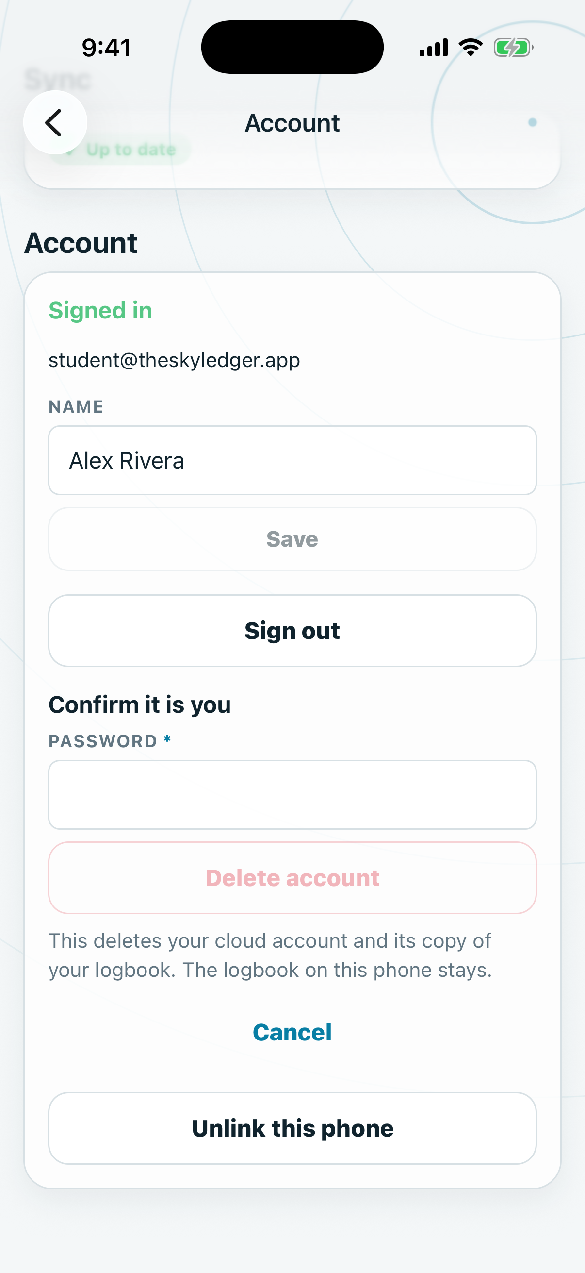 The Confirm it is you step